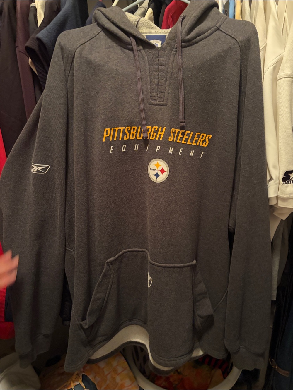 Pittsburgh Steelers Gray Pullover Hoodie